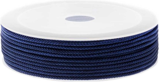 KONMAY 1 roll 130m braided 1.5mm nylon Shamballa Macramé/bead cord Lift shade cord, grey 484