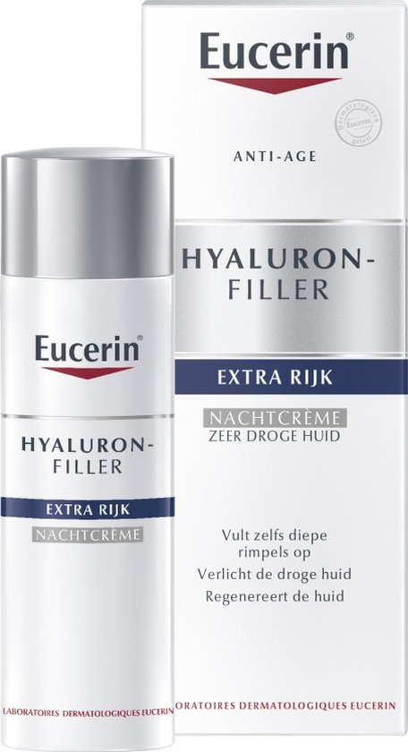 Eucerin Hyaluron-Filler Anti-Rimpel Urea Rijke textuur Nachtcrème - 50 ml - Eucerin
