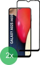 2x Full Cover Screenprotector Geschikt voor: Samsung Galaxy A02s / A03s - Screen protector - volledige glas - bescherming - beschermglas - ZT Accessoires