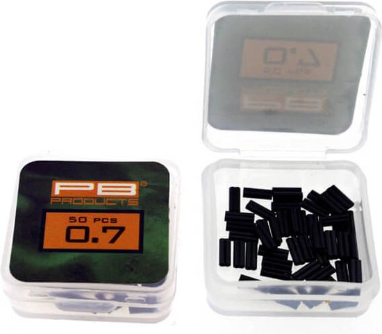 PB Products - Double Barrel Crimps Dull Black - 50 stuks - 0,7 mm van PB Products — afbeelding 2