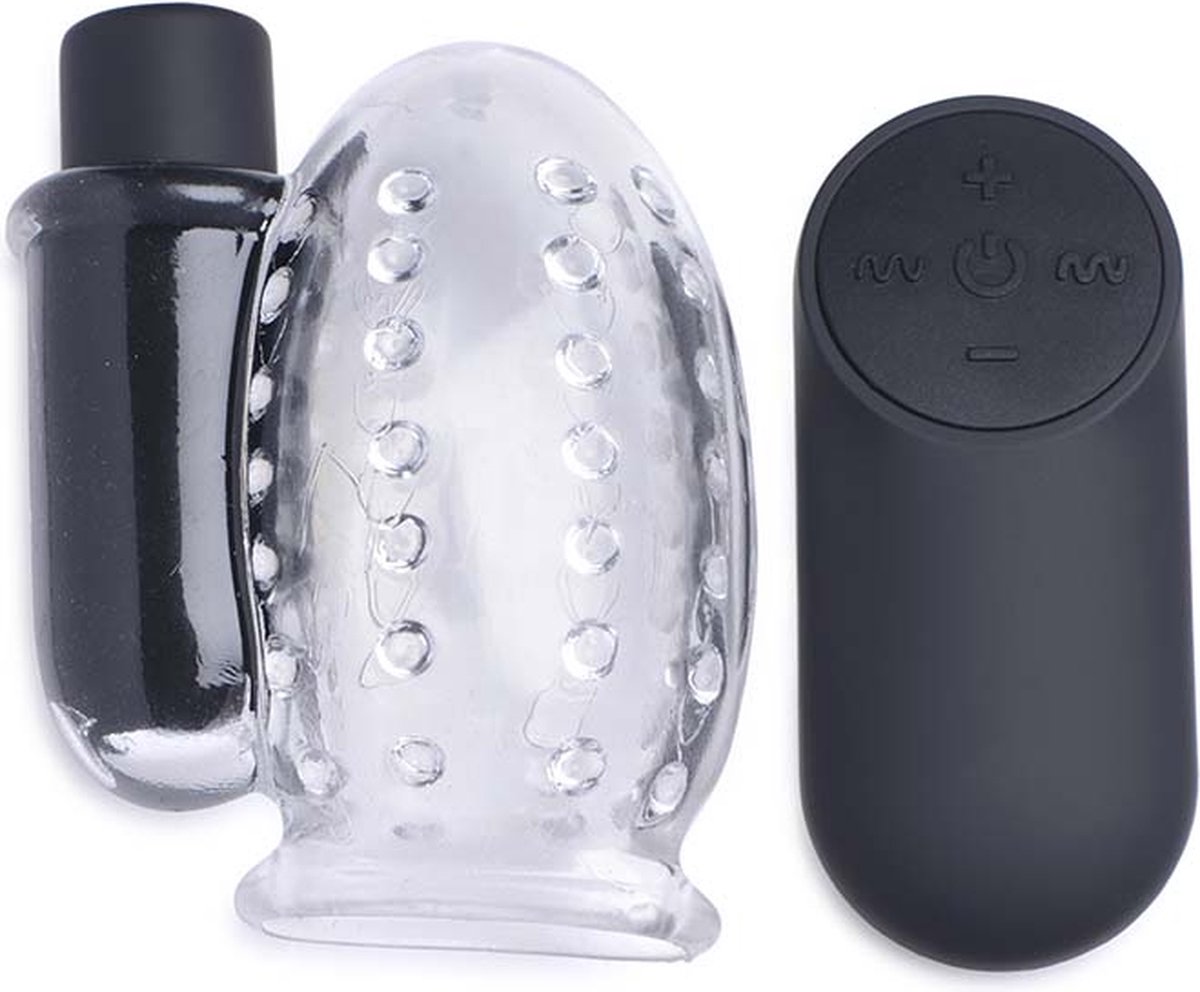 Goedkoopste XR Brands Oplaadbare Penis Head Teaser met Afstandsbediening clear
