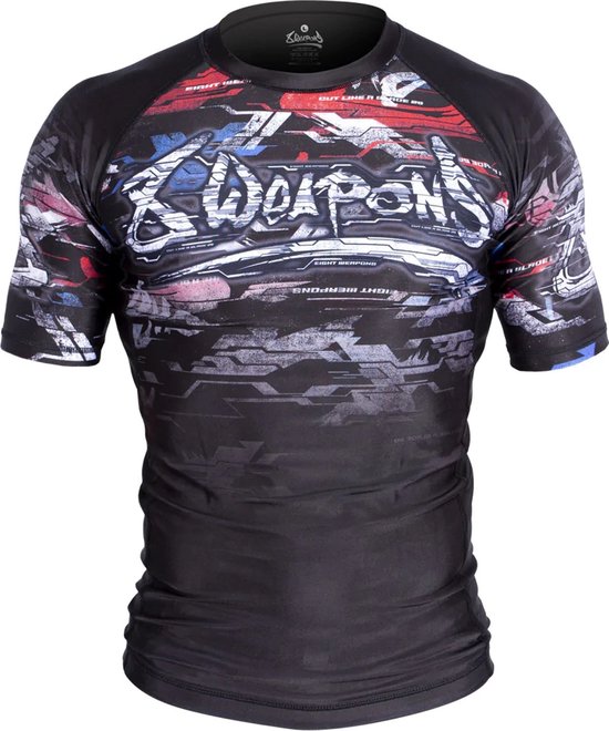 Foto: 8 weapons rash guard korte mouw cut like a blade