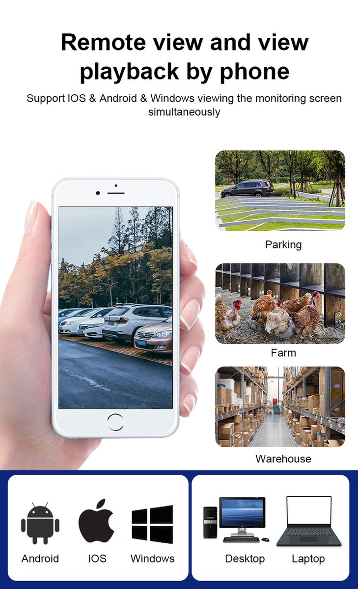 Fuegobird Y17 Smart Waterdichtheid IP66 IP camera - buiten - draai- en kantelbaar - Ondersteuning 2.4G/5G WIFI - 3MP - PTZ IP Camera – foto 8