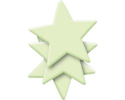 Sterrenhemel glow in the dark - stickers - Dia 8 cm - 30x stuks - Lichtgevende stickers - kinderkamer decoratie/versiering