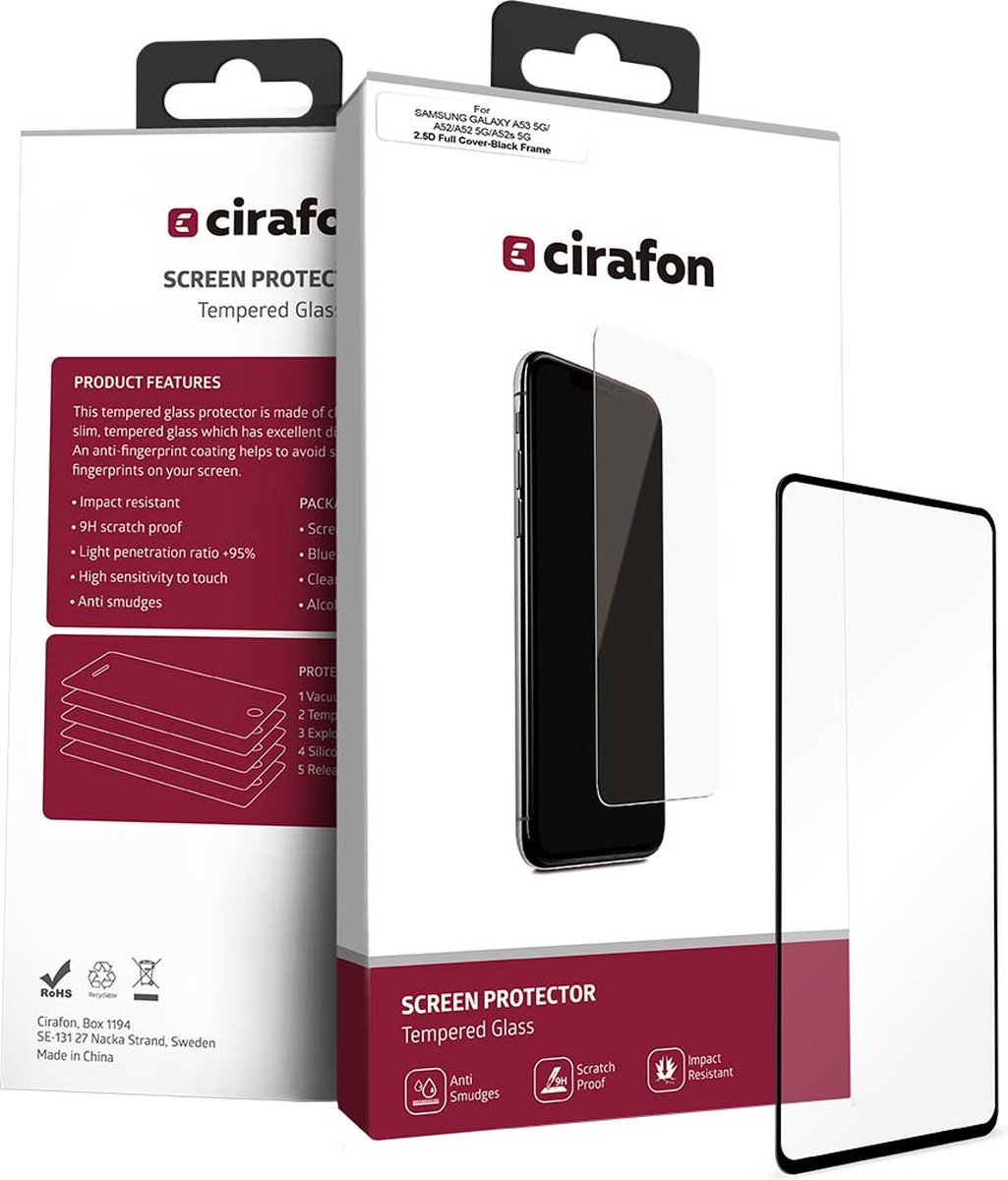 Cirafon CG-ASOD-SMA52 - Screen protector - Doorzichtige schermbeschermer - voor Samsung Galaxy A52 (5G) en A53 (5G)