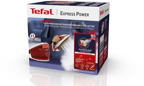 Tefal Express Power SV8110 - Stoomgenerator - 6.3 Bar - 120 g/min Stoomafgifte - Anti-Kalk - Snel Opwarmen