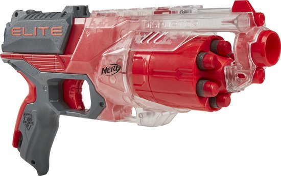 NERF Elite Disruptor - Transparant/Rood