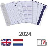 Kalpa 6307-24 A5 Agenda Planner Inleg 1 Week per 2 Paginas NL NL 2024