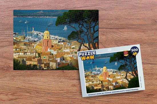 Puzzle Vue sur le port français de Saint-Tropez - Puzzle - Puzzle 500  pièces | bol