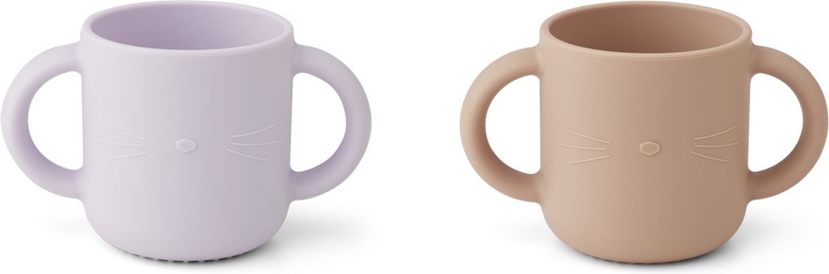Drinkbekers Gene cup Cat light lavender rose - Liewood