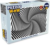 Puzzel Optische illusie spiraal - Legpuzzel - Puzzel 1000 stukjes volwassenen