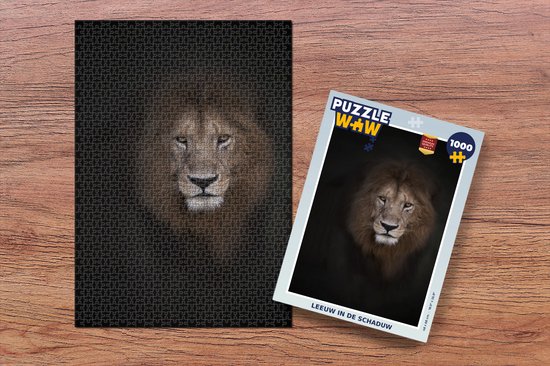 Puzzle Lion - Shadow - Wild - Jigsaw puzzle - Puzzle 1000 pièces adultes - Sinterklaas cadeaux - Sinterklaas pour les grands enfants