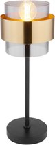 Moderne tafellamp met rookglas | E27 | Metaal | Woonkamer | Slaapkamer