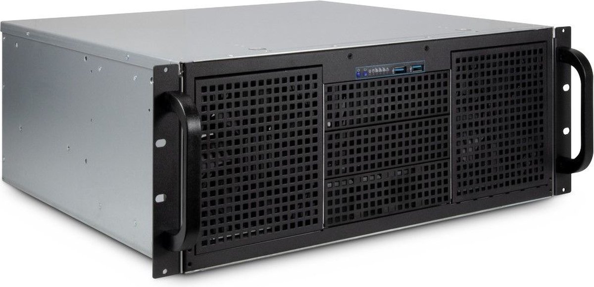 Inter-Tech 4U 40240 Rack Zwart, Grijs