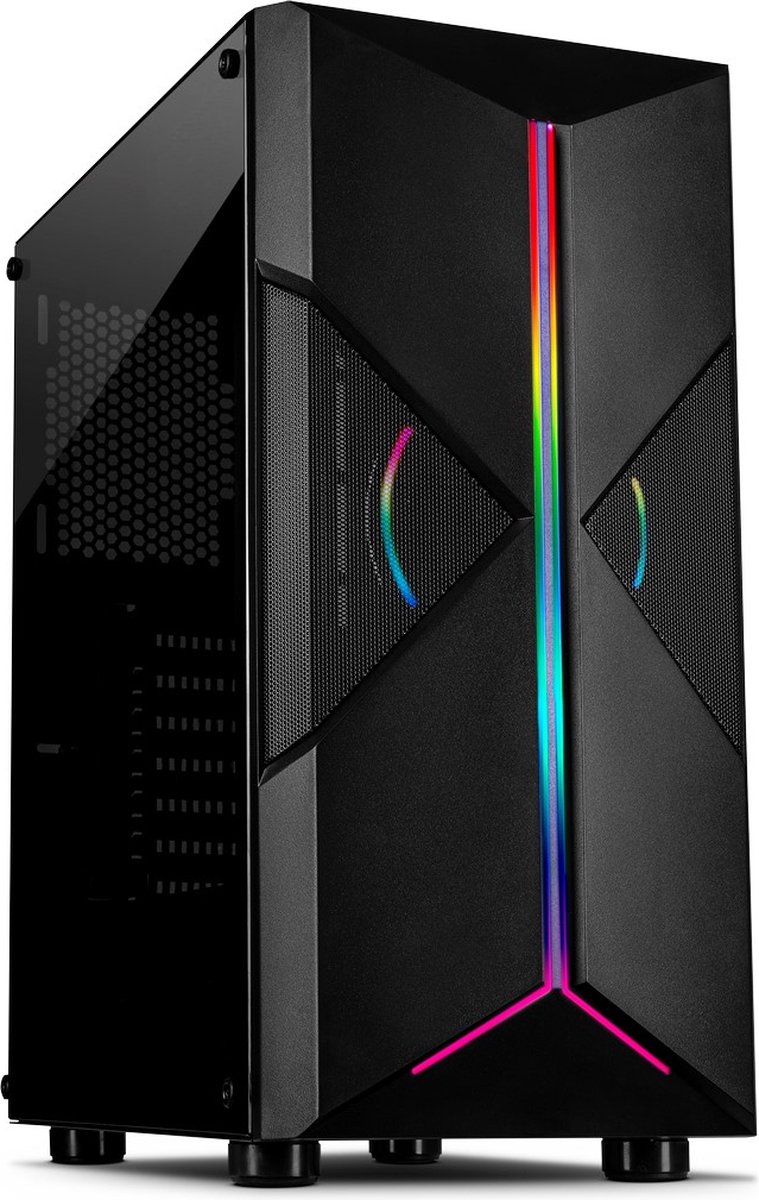 Inter-Tech IT-3306 Cavy 2x USB-A 2.0, USB-A 3.2 (5 Gbit/s), 2x Audio, Window-kit