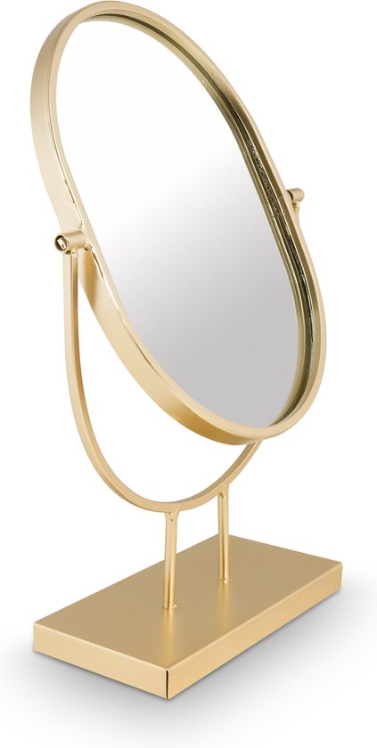 vtwonen Miroir sur pied - Ovale - Or - 31,1cm