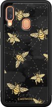 Casimoda® hoesje - Geschikt voor Samsung Galaxy A40 - Bee Yourself - Zwart TPU Backcover - Geen opdruk - Zwart
