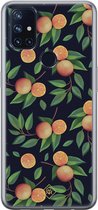 Casimoda® hoesje - Geschikt voor OnePlus Nord N10 5G - Fruit / Sinaasappel - TPU - Backcover - Multi - Geen opdruk