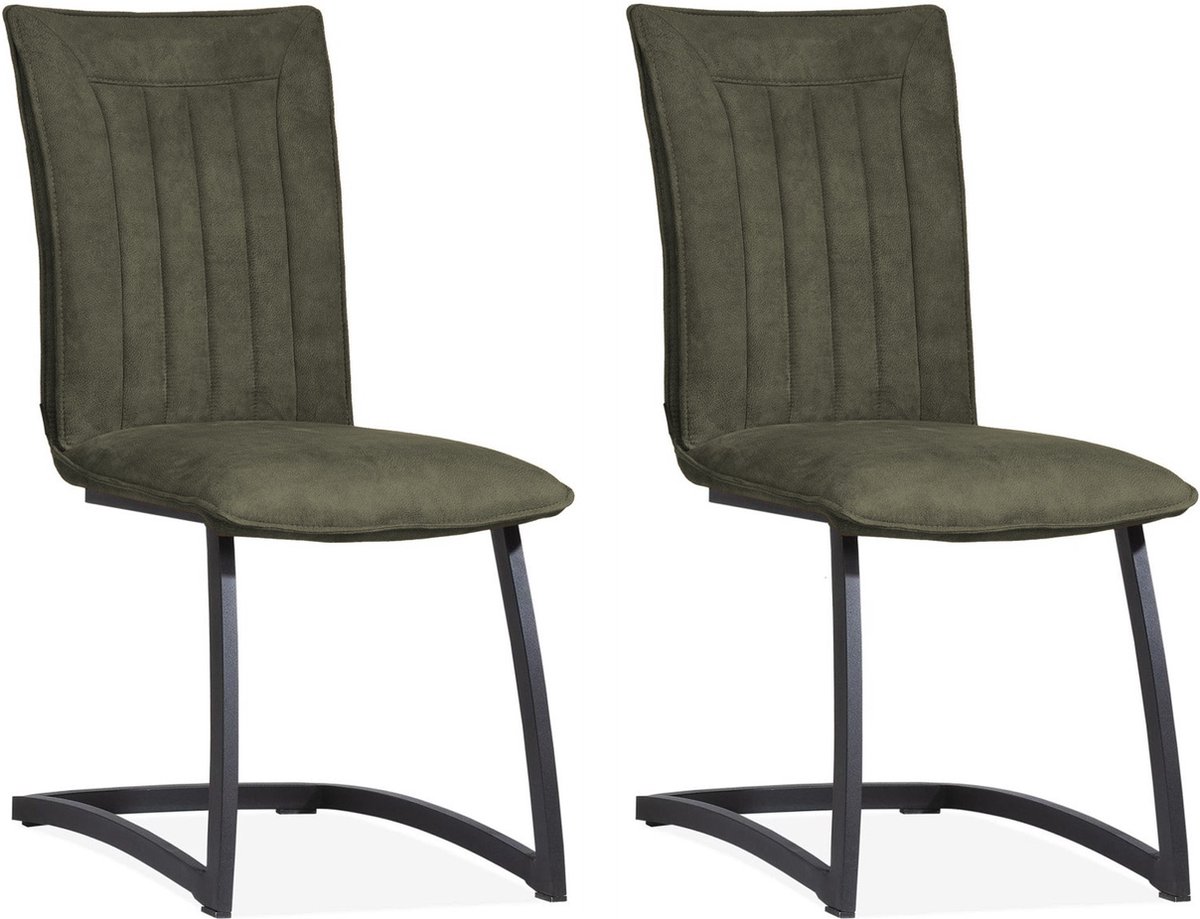 Stoel Amara - moss (set van 2 stoelen)