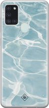 Casimoda® hoesje - Geschikt voor Samsung A21s - Oceaan - Backcover - Siliconen/TPU - Roze