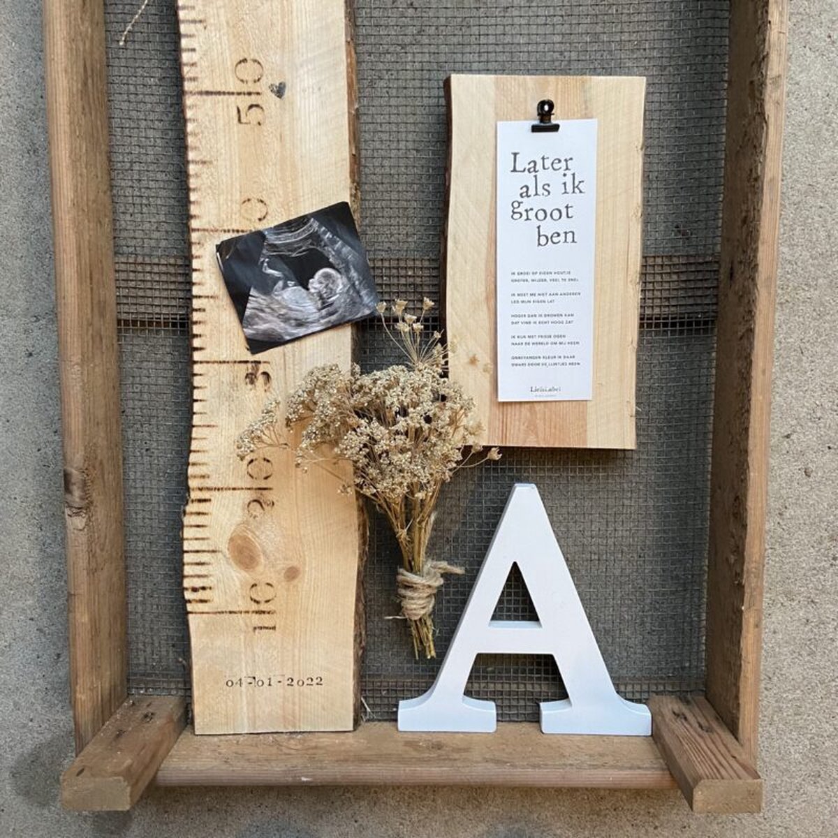 Goedkoopste Geboorte Schilderij | LiefsLabel | Kraamcadeau | DIY | Cadeau Zwanger | Cadeau Moederdag | Kraampakket | Baby Cadeau | Babykamer Decoratie