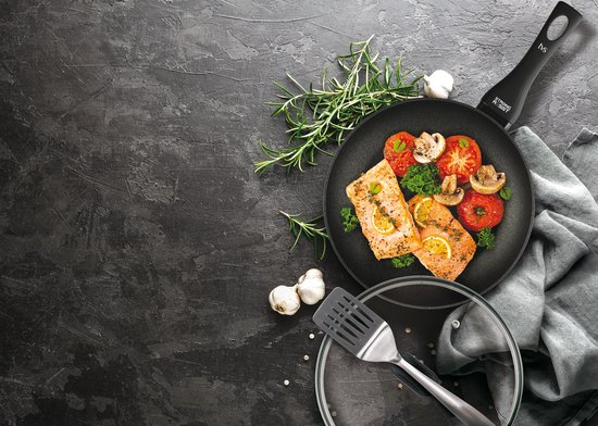 Koekenpan met anti-aanbakcoating - Ø 24 cm - best getest! - mat zwart