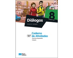 Porto Editora Caderno de Atividades - Diálogos - Português - 8.º Ano boek Literaire fictie Portugees 96 pagina's