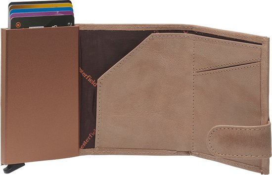 Leather Wallet Off White Portland - The Chesterfield Brand