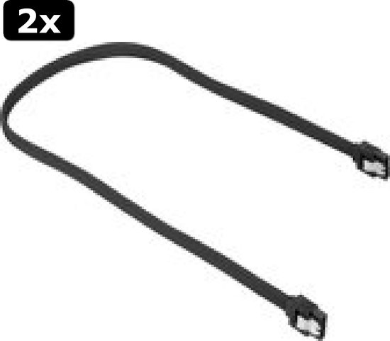 Kabllo Sharkoon SATA III 90° / 0.6m – Bardhë