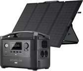 Ecoflow Rivier Pro Draagbaar Power Station 720Wh Met 160W Zonnepaneel Accu Generator Noodaggregaat