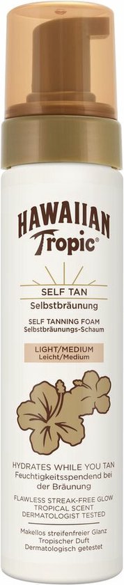 Hawaiian Tropic Sunless Tan Foam Light/Medium 200 ml