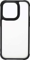 Shop4 - iPhone 14 Pro Max Hoesje - Bumper Back Case Slim Zwart