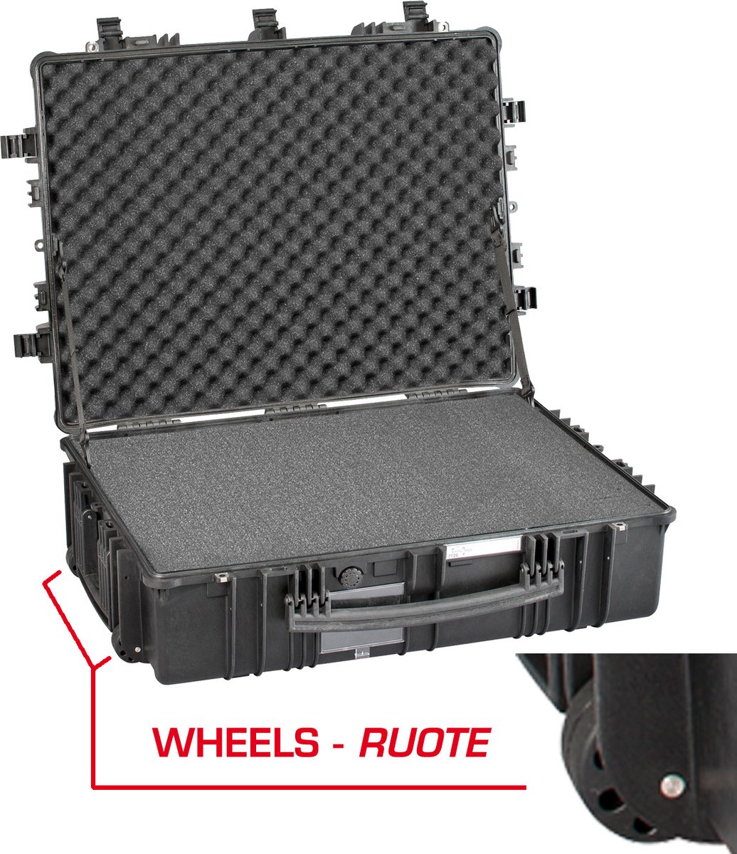 Explorer Cases Outdoor-koffer 118 l (l x b x h) 836 x 641 x 304 mm Zwart 7726.B