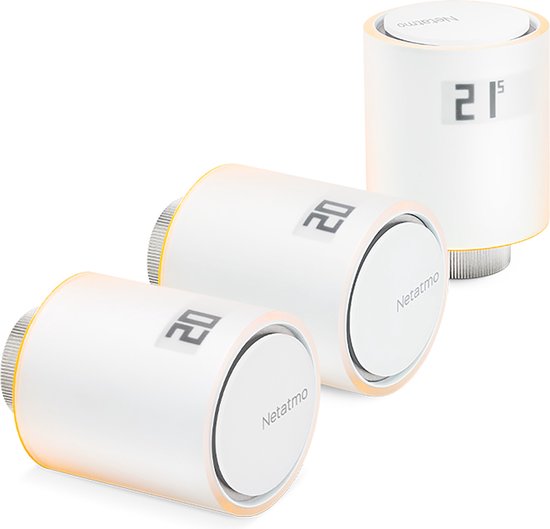 Netatmo Slimme Radiatorknop – 3 stuks