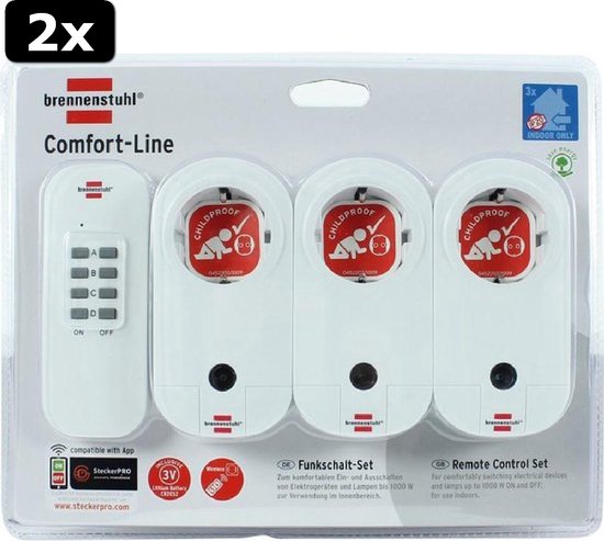 OCS Office Cabling Systems Inbouw stopcontacten - Coni / - 2x 230V RA 1x blind - wit, Bureau