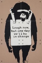 IXXI Laugh Now - Banksy - Wanddecoratie - 60 x 40 cm