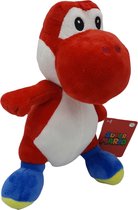 Yoshi Rood - Super Mario - Knuffel - Pluche - 28 cm