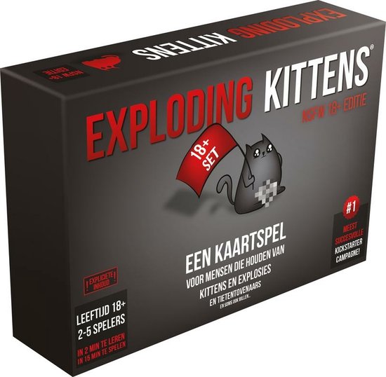 Exploding Kittens - Kaartspel - 18+