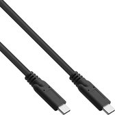 USB-C naar USB-C kabel - USB3.2 (tot 10 Gbit/s) - PD tot 20V/3A / zwart - 3 meter
