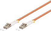 LC Duplex Optical Fiber Patch kabel - Multi Mode OM2 - oranje / LSZH - 0,50 meter