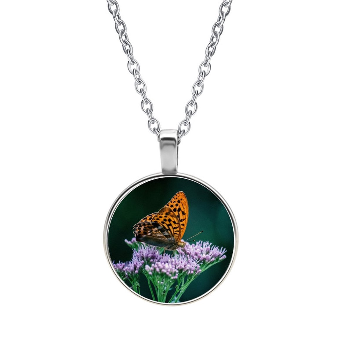 Ketting Glas - Vlinder