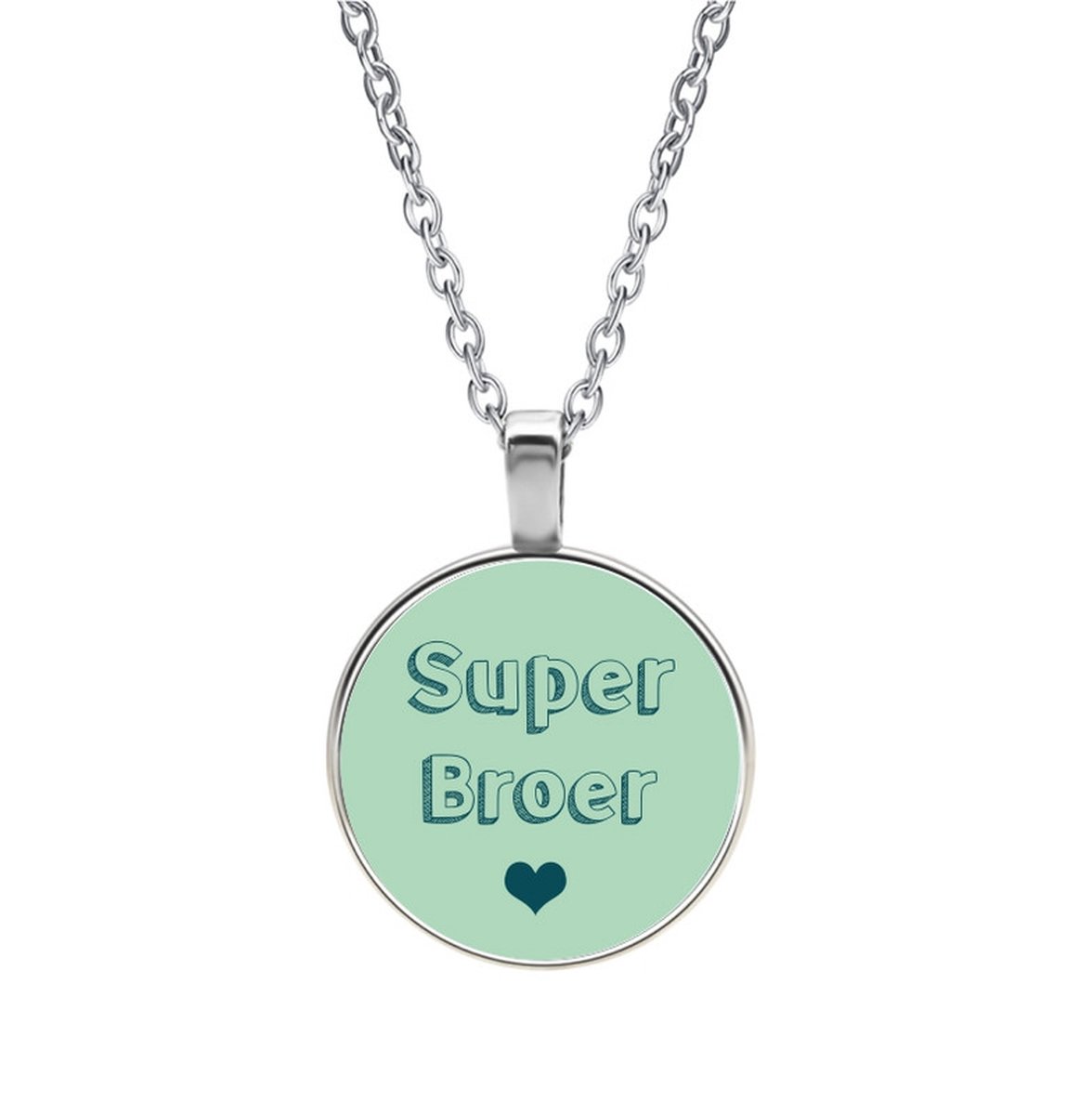 Ketting Glas -  Super Broer