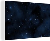 Toile Peinture Nuit - Univers - Ciel Etoilé - 180x120 cm - Décoration murale XXL