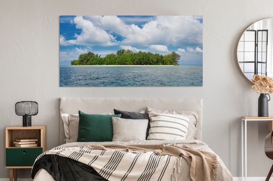 Tableau sur Toile Île - Été - Tropical - 160x80 cm - Décoration murale