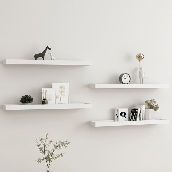 Étagère Murale Flottante En Bois - 60 Cm De Large - Blanc - Design Moderne - NEUF Marque Harbour Housewares