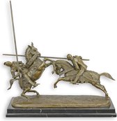 Bronzen beeld - Mort de Monseigneur le Duc de Clarence - groep - 31 cm hoog