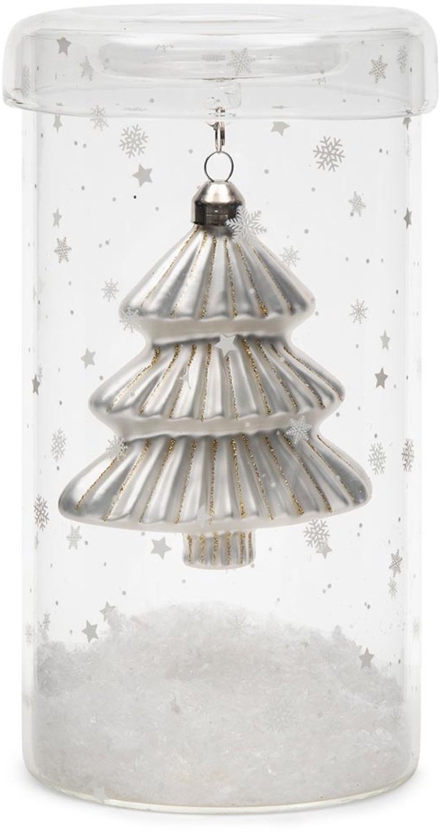 Riviera Maison Sparkling Tree Fillable Hurricane - Transparent - 12.0 x 12.0
