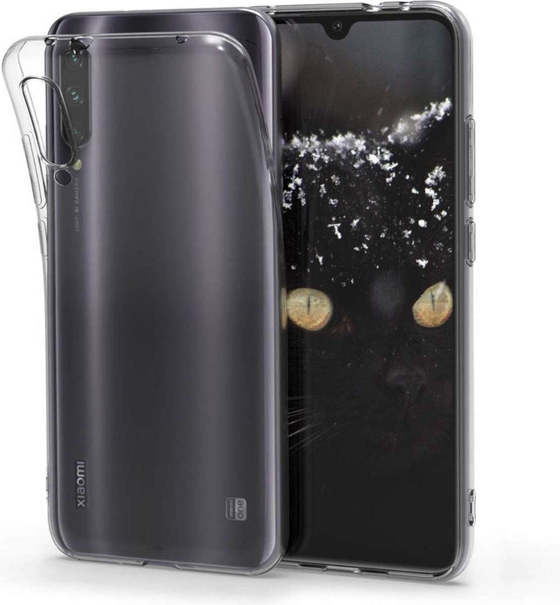 Shock Proof Case - Telefoonhoesje - Doorzichtig Hoesje voor Xiaomi MI A3 - Transparant Wit