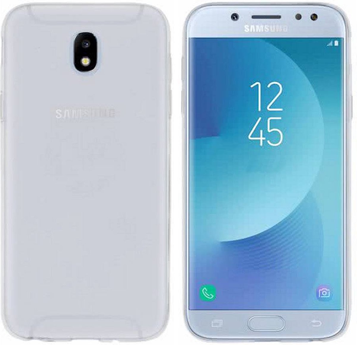 Shock Proof Case - Telefoonhoesje - Doorzichtig Hoesje voor Samsung J5 2017 - Transparant Wit