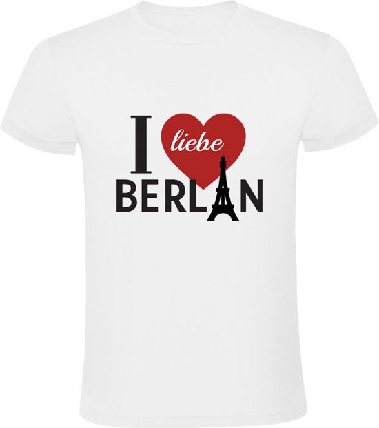 Foto: Ich liebe berlin t shirt duitsland humor berlijn parijs grappig ijffeltoren